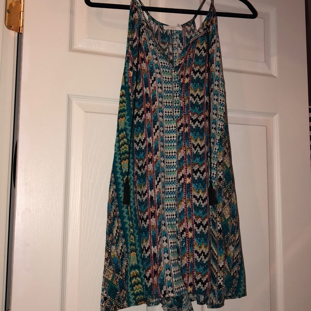 Lush Patterned Romper - image 1